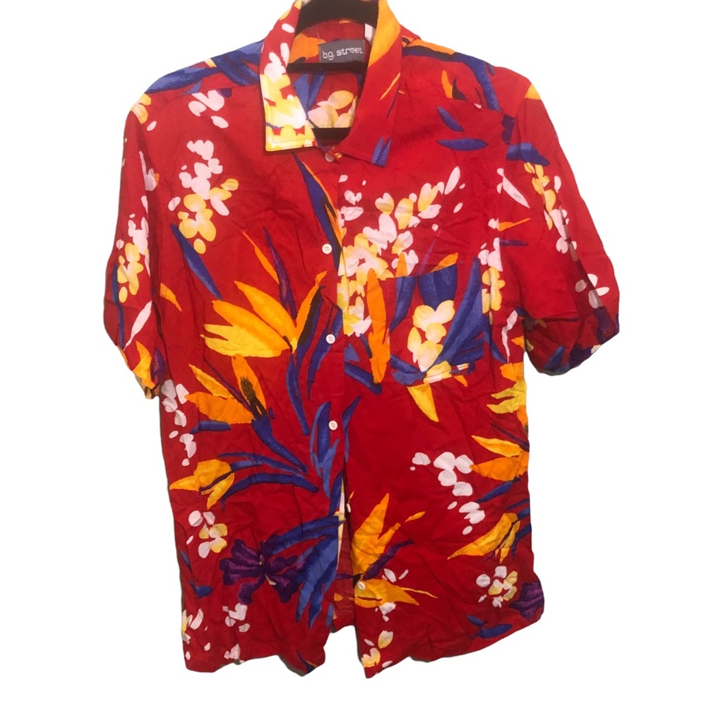 Vintage b.g. Street Button Down Short Sleeve Shirt